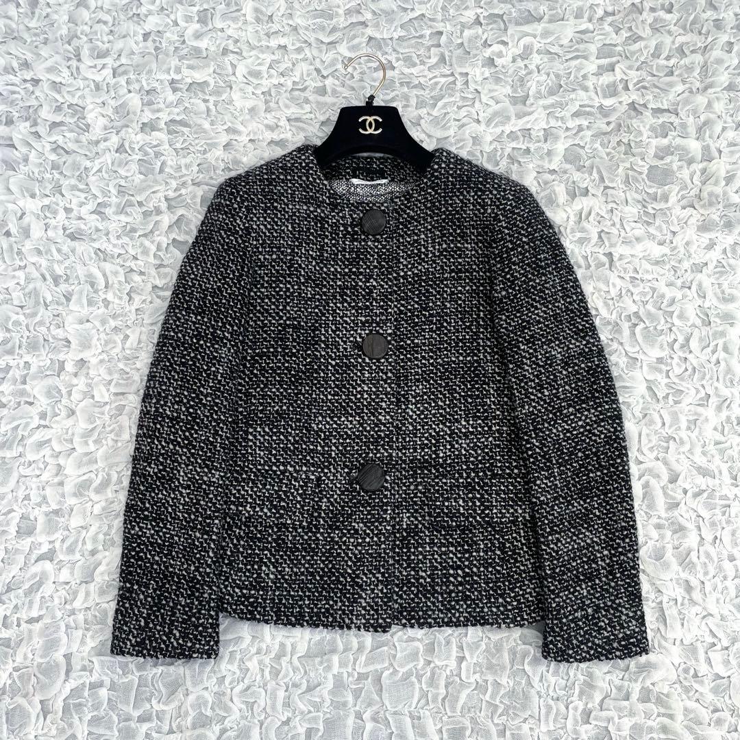 マックスマーラ　白タグ　ツイード　ノーカラージャケット　イタリア製 Max Mara(マックスマーラ)｜【Weekend Max Mara】AGAMI ツイード