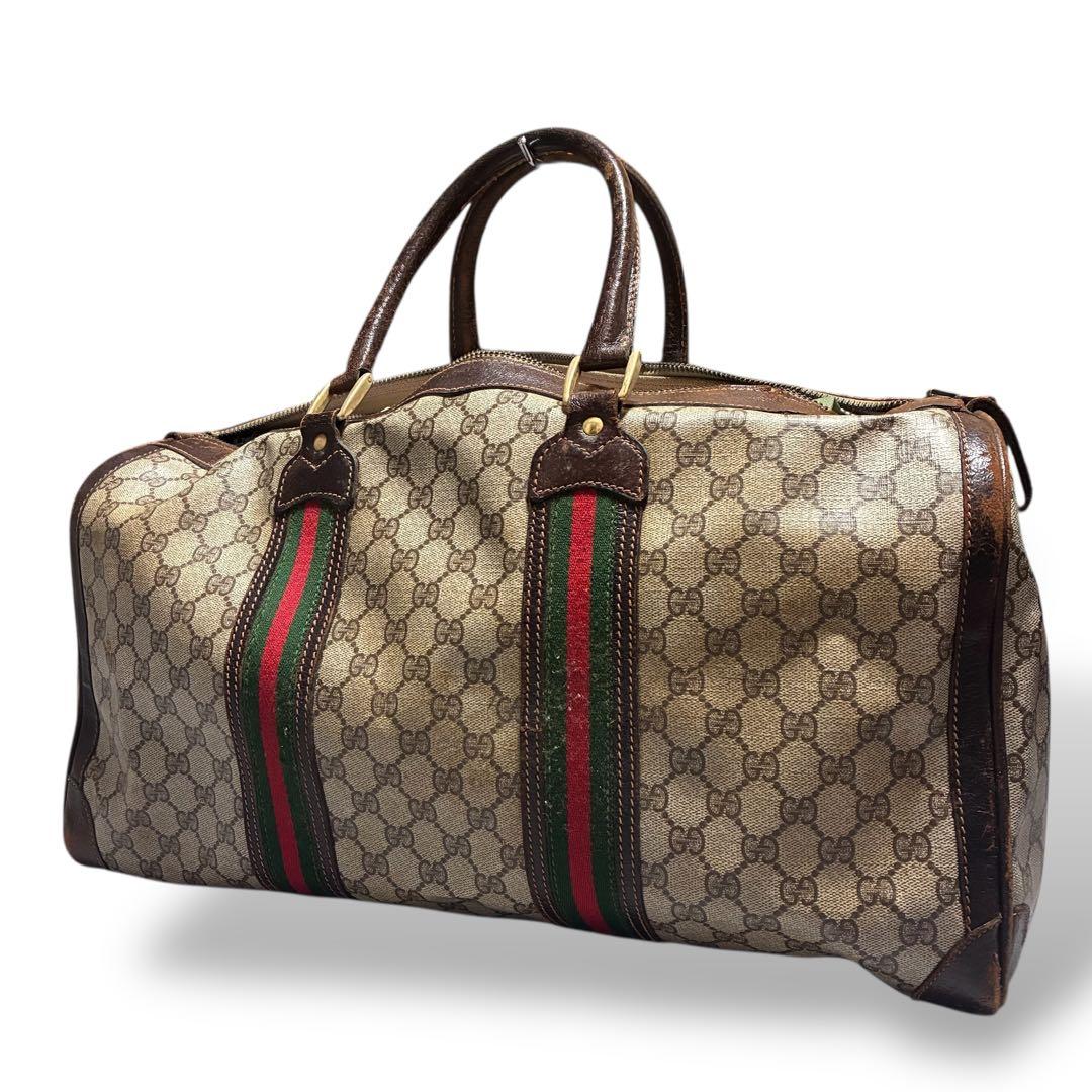 状態込み特別価格　グッチ　ボストンバッグ　gg柄　PVC シェリーライン 楽天市場】【中古】 GUCCI （グッチ） シェリーライン ボストンバッグ