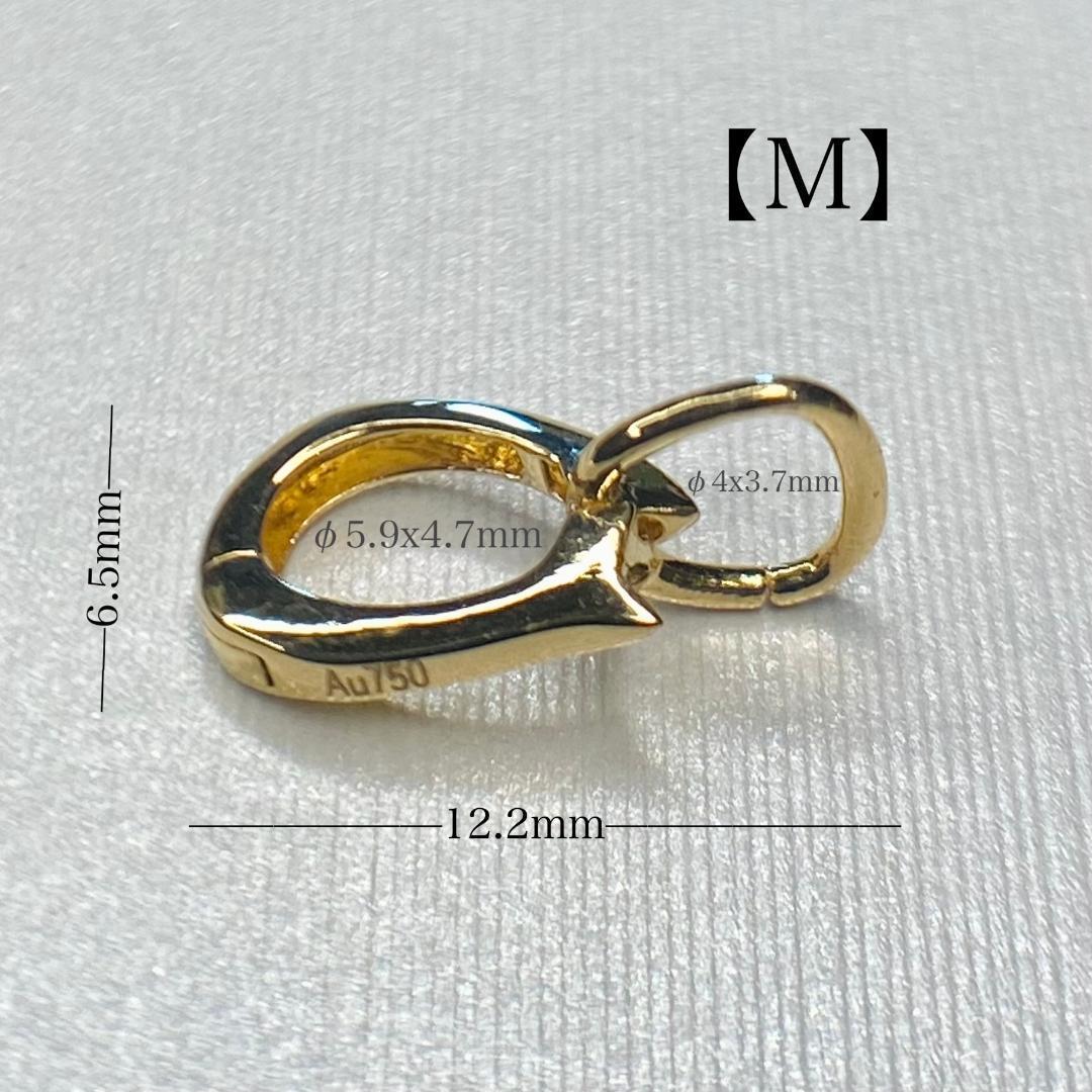 K18YG WG PG【M:12mm】バチカン ワンタッチ パーツ 開口 繋ぎ - メルカリ