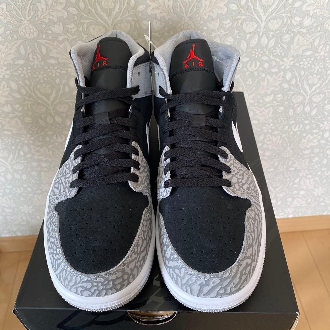 NIKE AIR JORDAN 1 MID SE \"ELEPHNAT\" 未使用