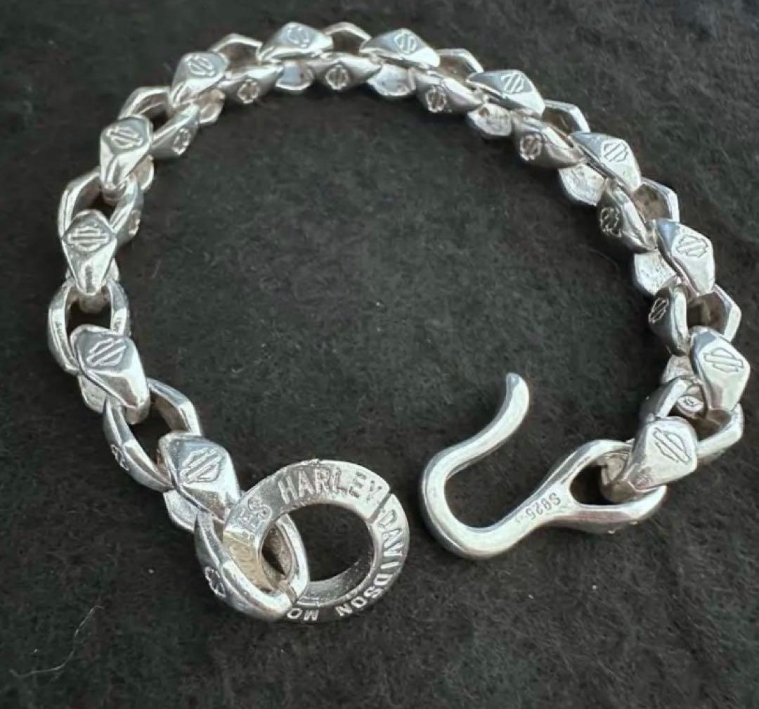 ハーレー・ダビッドソン シルバー925チェーンブレスレット - メルカリ