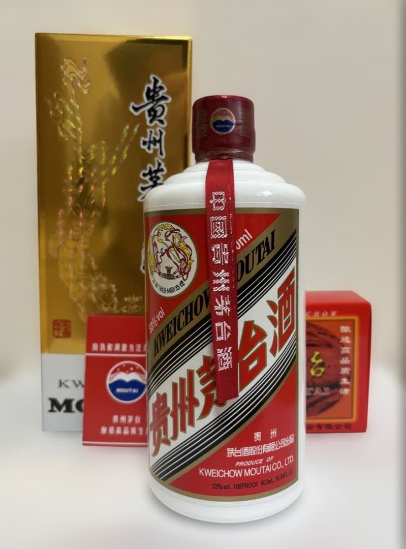 貴州茅台酒(飛天)　グラス付　500ml 化粧箱入① 貴州茅台酒 500ml