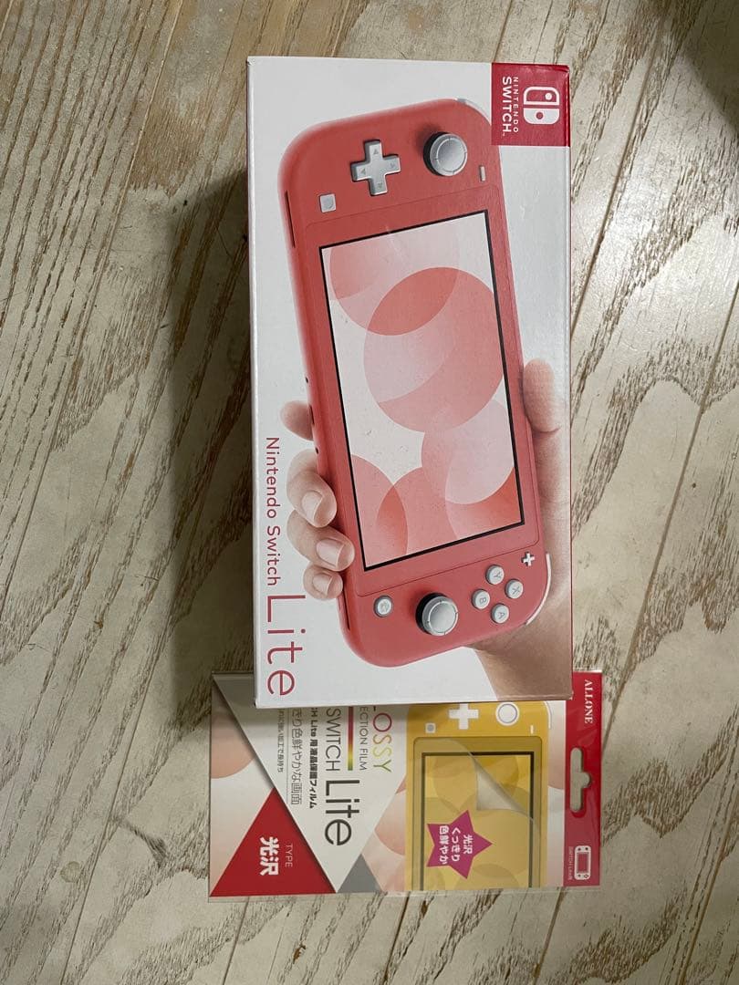 緊急値下⭐︎新品Nintendo Switch Lite ピンク + 保護フィルム Nintendo Switch ニンテンドースイッチライト ガラスフィルム Lite