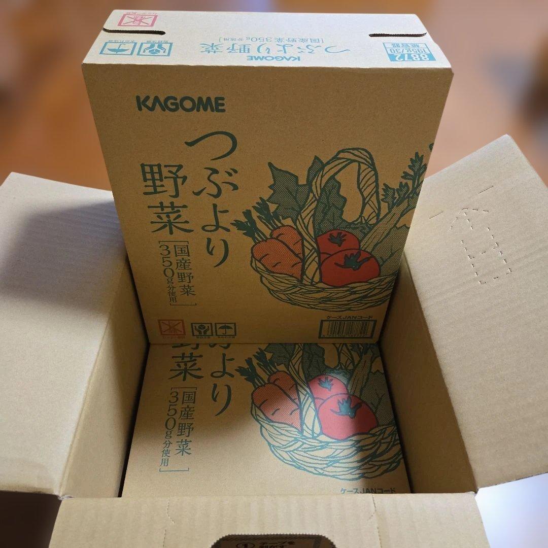 【新品未開封】つぶより野菜 195g×30本×2箱　KAGOME KAGOME つぶより野菜 195g 新品未開封 - メルカリ