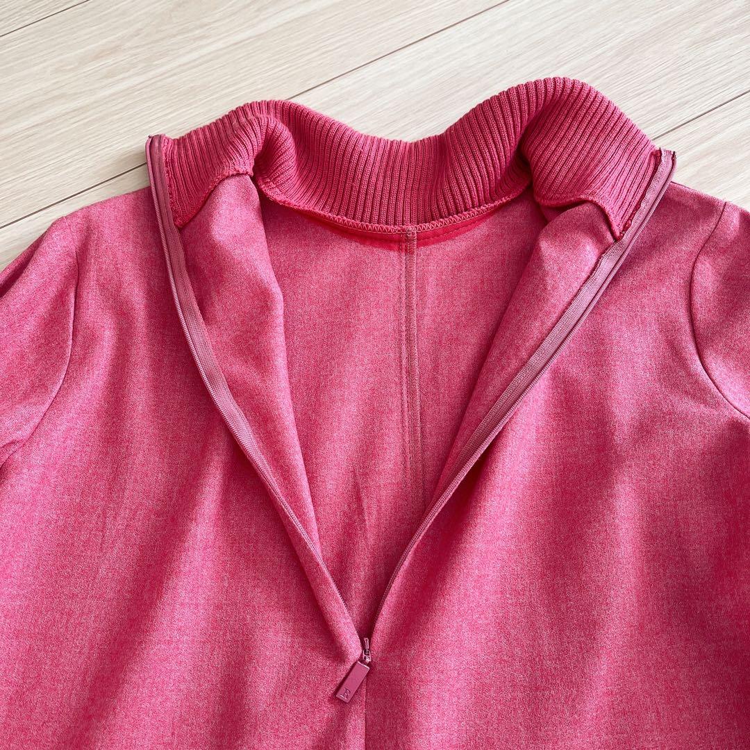 Rene ルネ ニットカフス タートルネック ブラウス Aライン 赤 - メルカリ