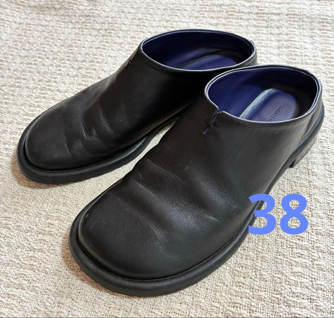 靴 TODAYFUL slide leather shoes 38 TODAYFUL slide leather shoes サイズ38 - メルカリ