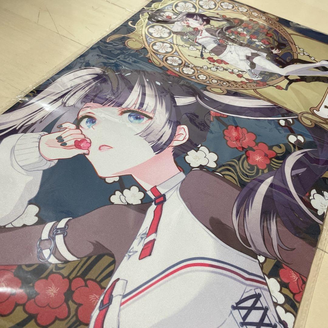 儒烏風亭 らでん】ミュシャ風 プレイマット ラバーマット ホロライブ