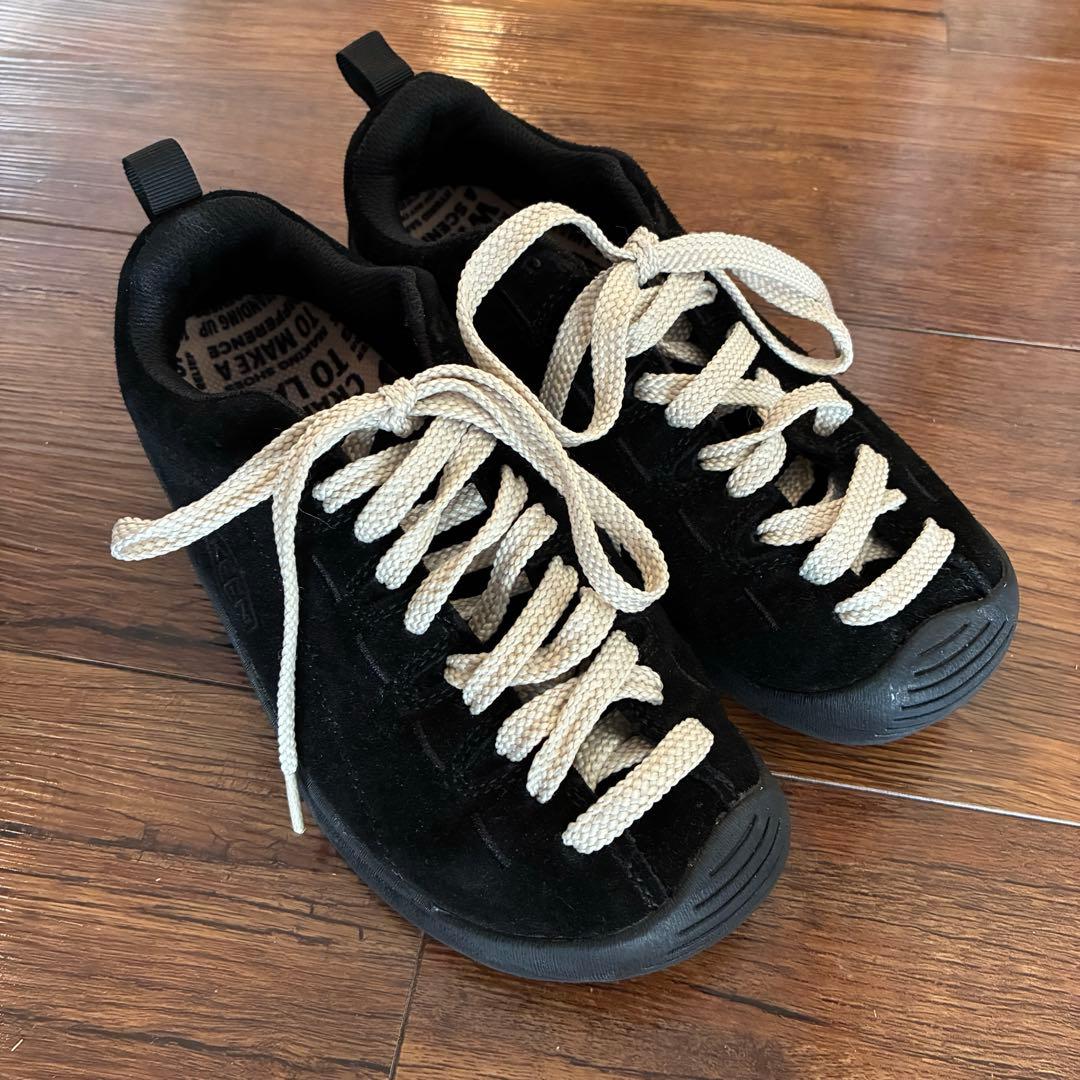 【美品】KEEN キーン ジャスパー WP ブラック 24cm（箱付き） KEEN（キーン） スニーカー KEEN JASPER NYLON WP / キーン ジャスパー