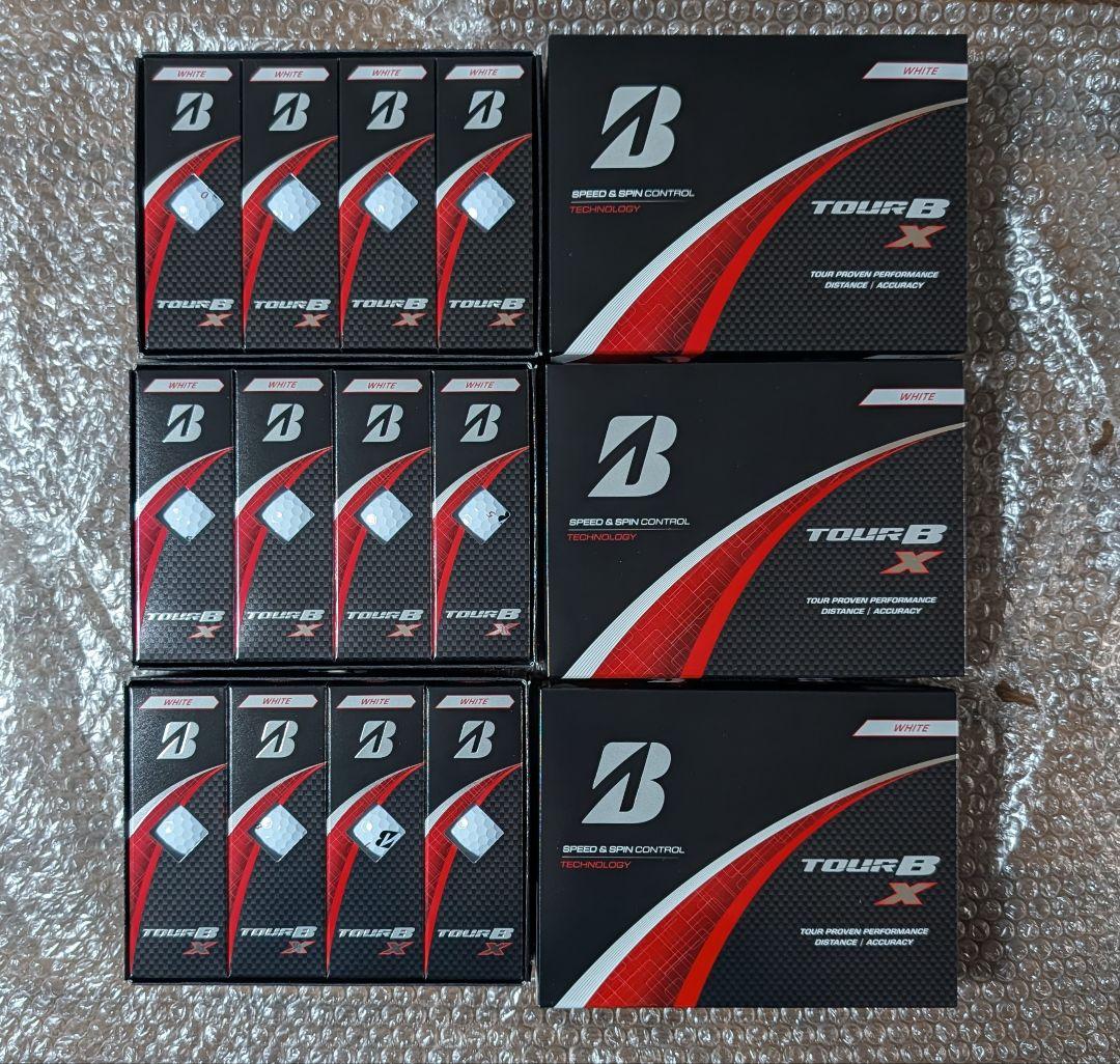 新品 ブリヂストン TOUR B X ホワイト　2024年モデル　3ダース 2026年／2024年モデル TOUR B XS 3ダース ブリヂストン ゴルフボール