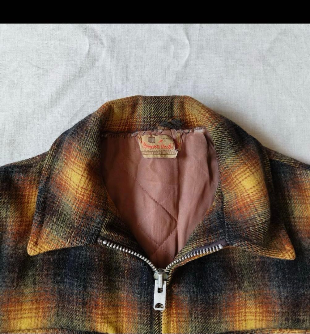 50s 60s オンブレ チェック ウールジャケット CPOジャケット - メルカリ