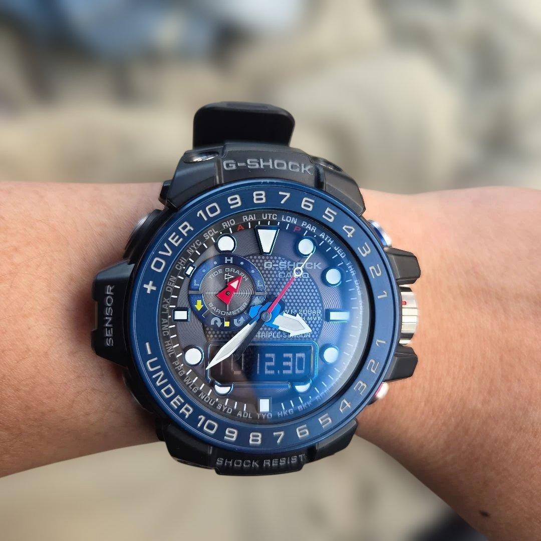 G-SHOCK ガルフマスター GWN-1000B 電波ソーラー G-SHOCK 電波 ソーラー 電波時計 ブラック Gショック ガルフマスター