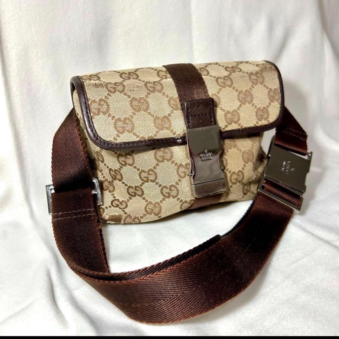 GUCCI グッチ ショルダーバッグ GGキャンバス GGキャンバス グッチ （GUCCI） ナイロン×レザー GG柄 肩掛け