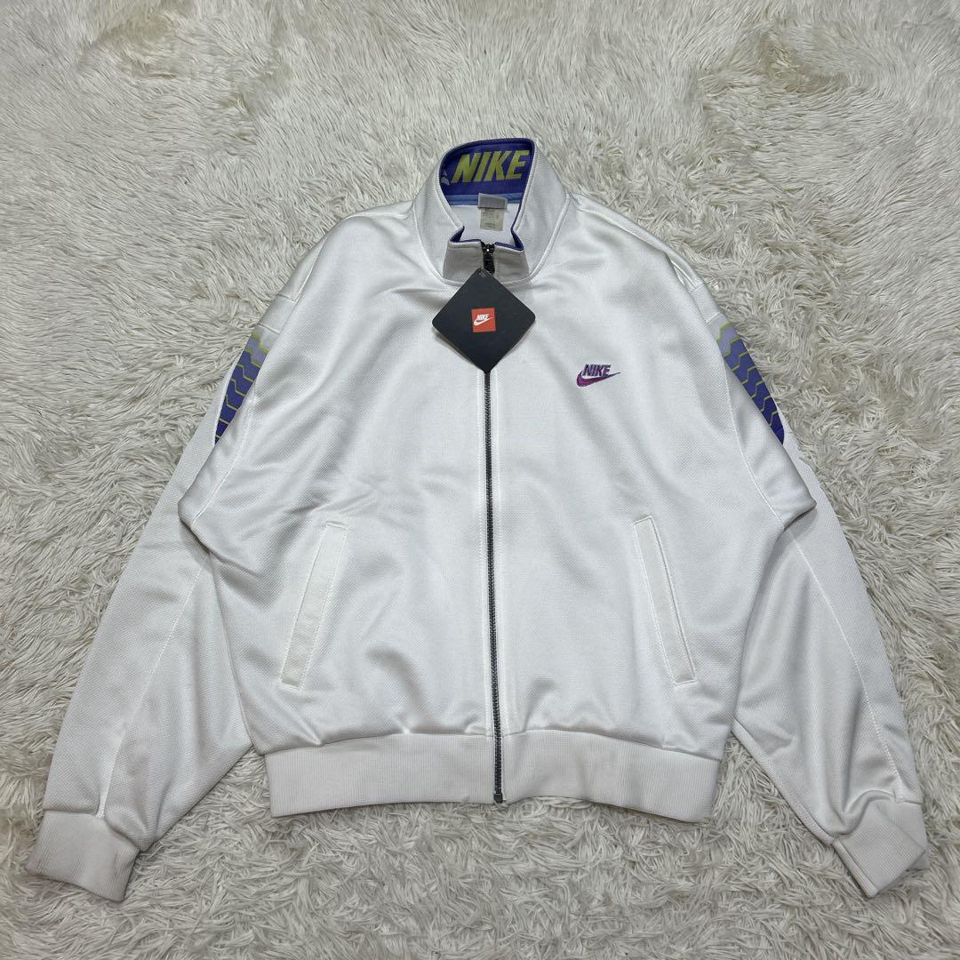 未使用タグ付き 90s NIKE 銀タグ 刺繍ロゴ トラックジャケット XL