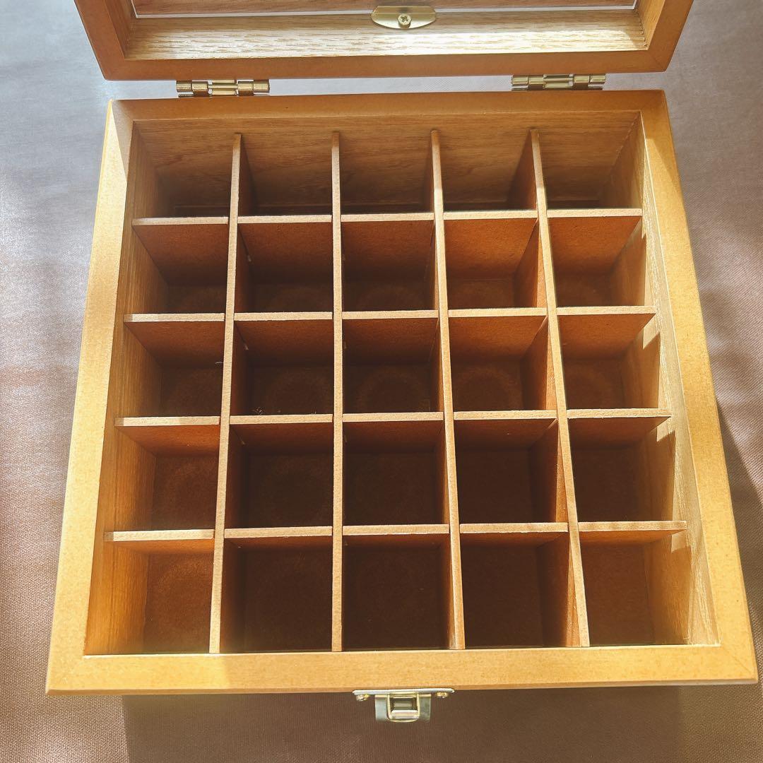 doTERRA エッセンシャルオイル収納ボックス 木箱 25本 - メルカリ