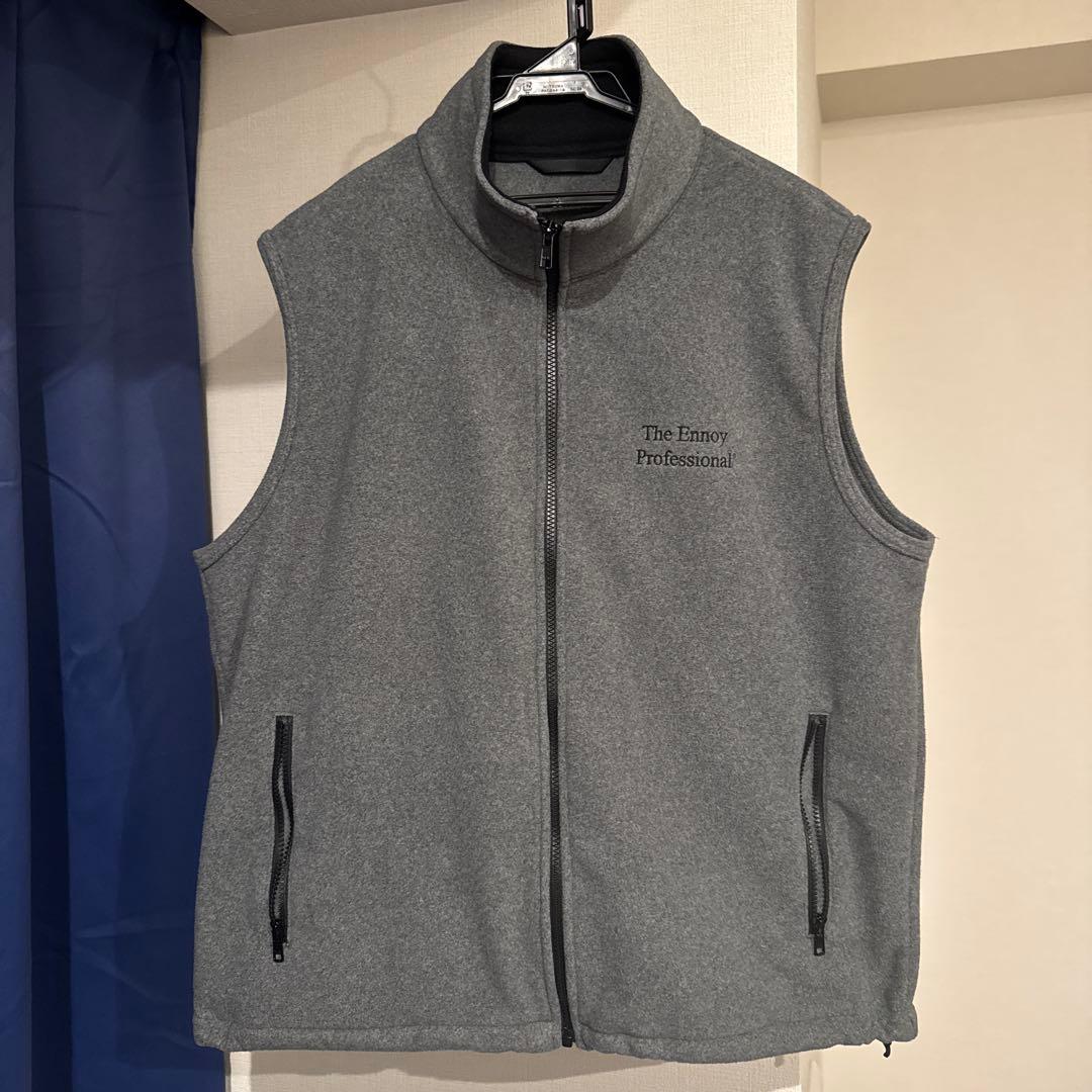 ぽ*で様 ENNOY FLEECE VEST エンノイ ベスト フリース ENNOY エンノイ PROFESSIONAL FLEECE VEST NAVY L スタイリスト私物