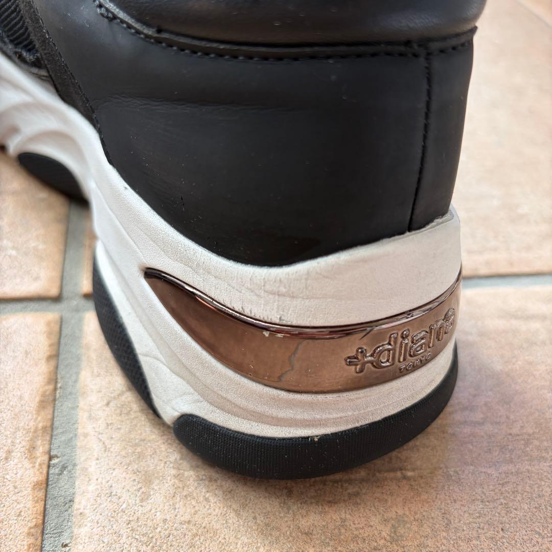 +diana リサイクルニットコンビスニーカー 撥水加工 24.5cm