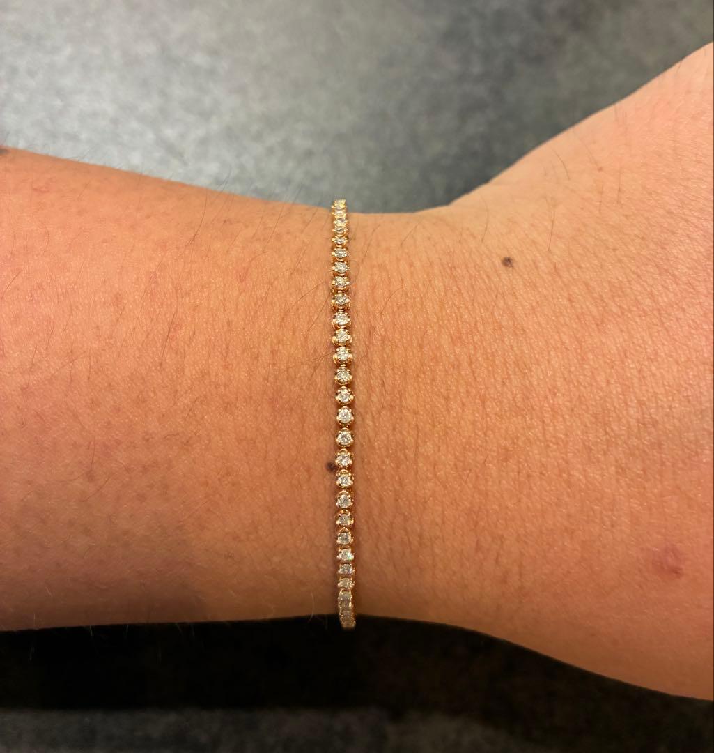 ダイヤモンドテニス18センチ定198,000( 1.00ct)2日間限定値下げ