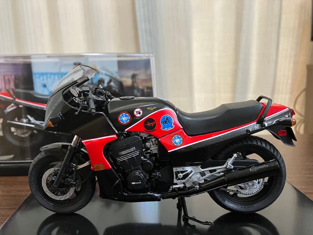 映画「トップガン」仕様GPZ900R プラモデル完成品 Build 1/12 Kawasaki Ninja GPZ900R 