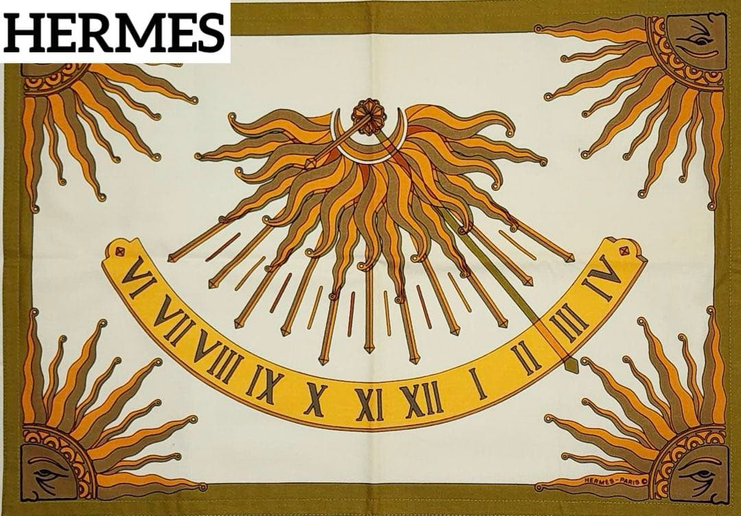 極美品★HERMES★ エルメス ランチョンマット 日時計 太陽 グリーン 楽天市場】エルメス ランチョンマットの通販
