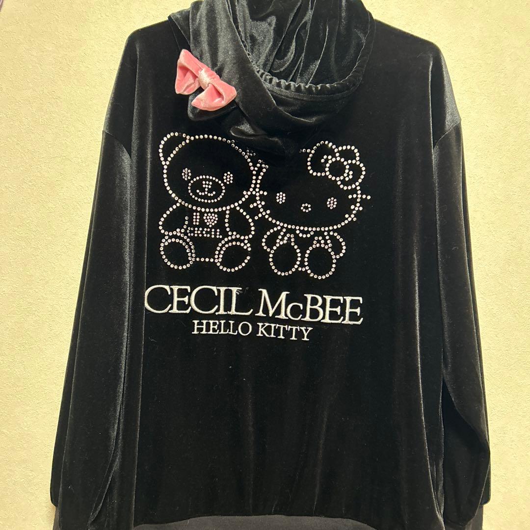 CECIL McBEE ハローキティ セットアップ Lサイズ ブラック サンリオ
