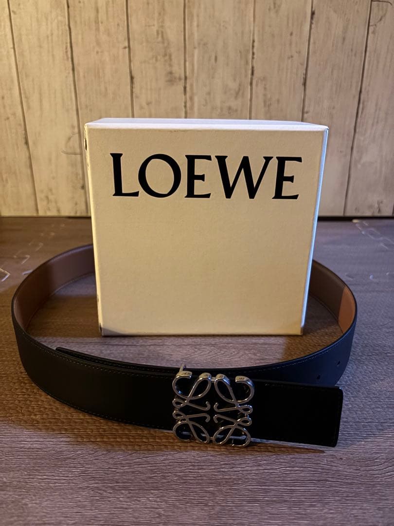LOEWEロエベ　ベルト LOEWE アナグラム リバーシブル レザー ベルト 人気 (LOEWE/ベルト