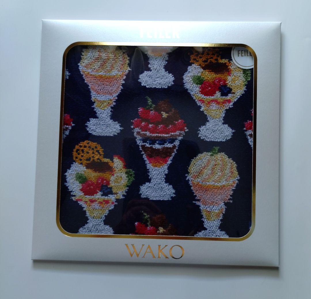 和光 フェイラーハンカチ「WAKO PARFAIT」 ネイビー 新品未使用 - メルカリ