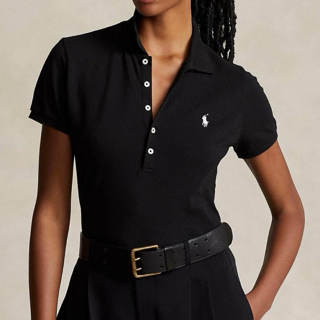☆★試着のみ❣️ POLOラルフローレン ポロシャツ 半袖 黒 レディースM ★☆ POLO RALPH LAUREN（ポロ・ラルフローレン） 【並行輸入品】 ポロ