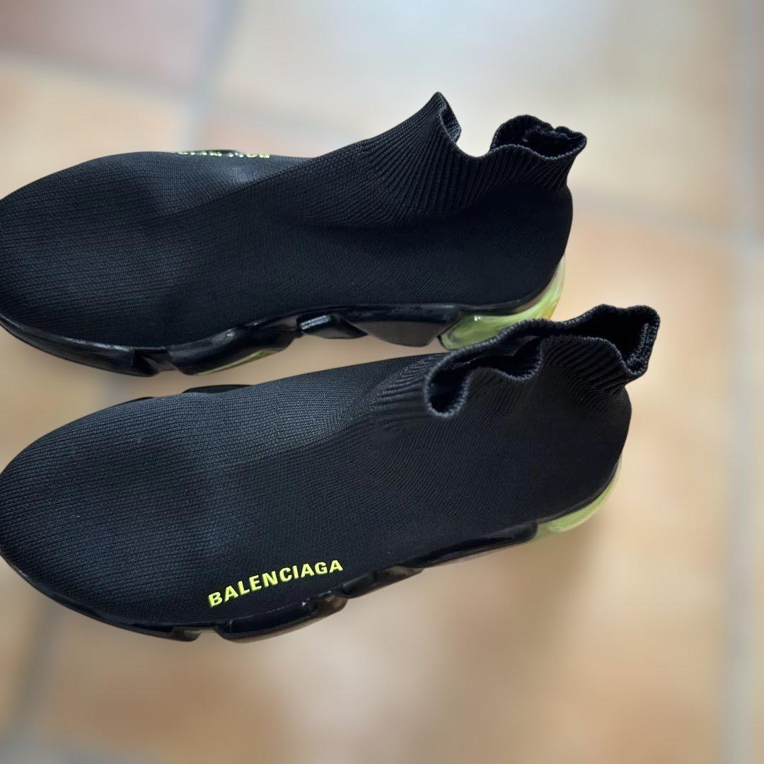 お値下！BALENCIAGA ブラック ニットスニーカー お値下！BALENCIAGA ブラック ニットスニーカー - メルカリ