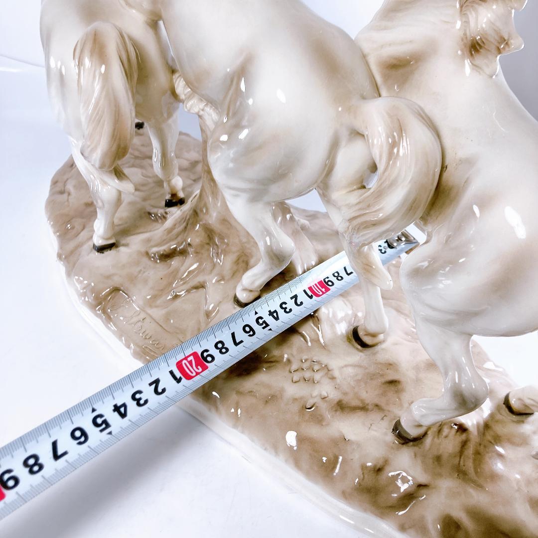 アルトマン ECHT ALTMANN 白馬 3頭 オブジェ（置物） 馬・ホース