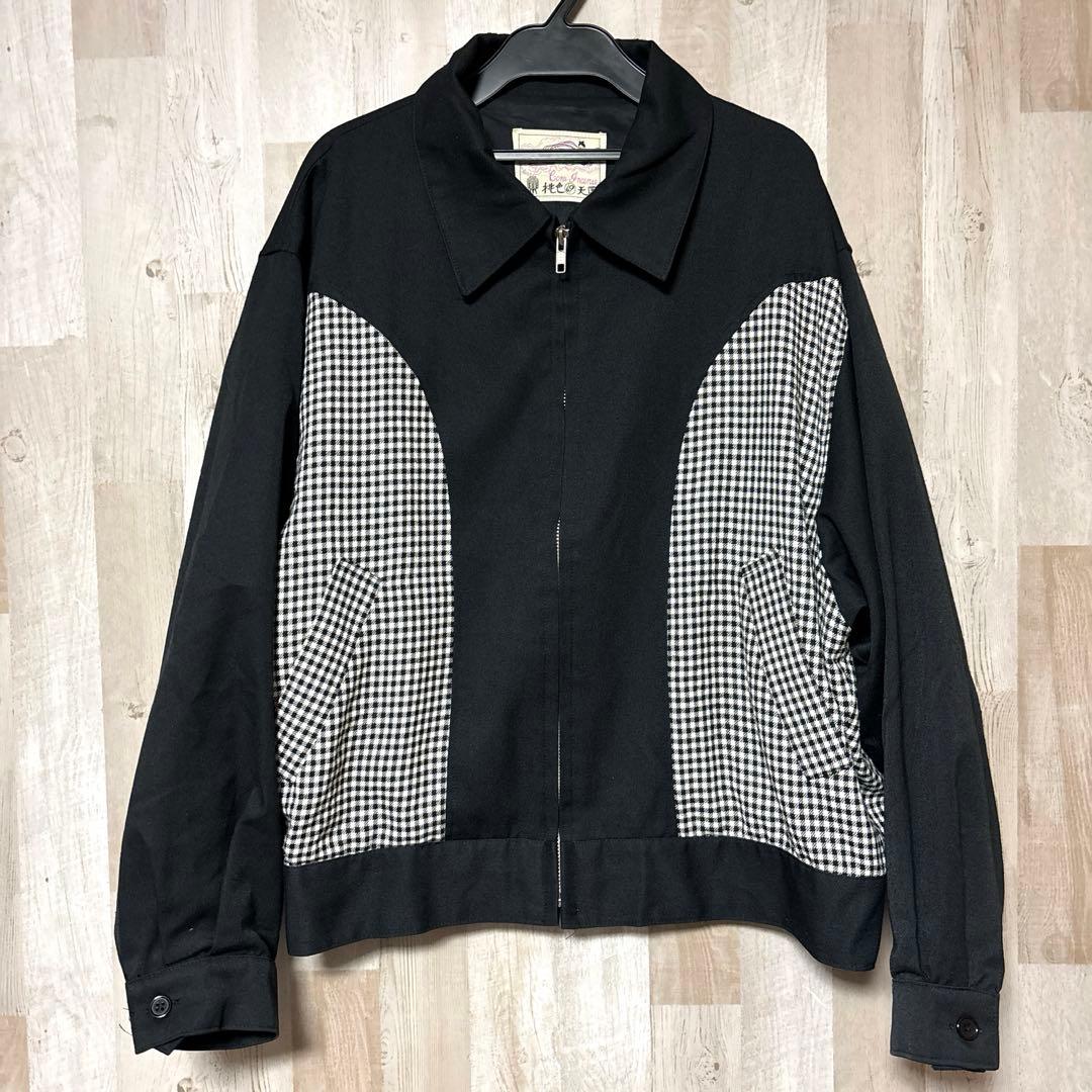 80's 桃色天国 レーヨン ギャバジャン ドリズラージャケット ロカビリー 50s Rayon Gabardine Jacket 50年代 ギャバジャン ギャバジン