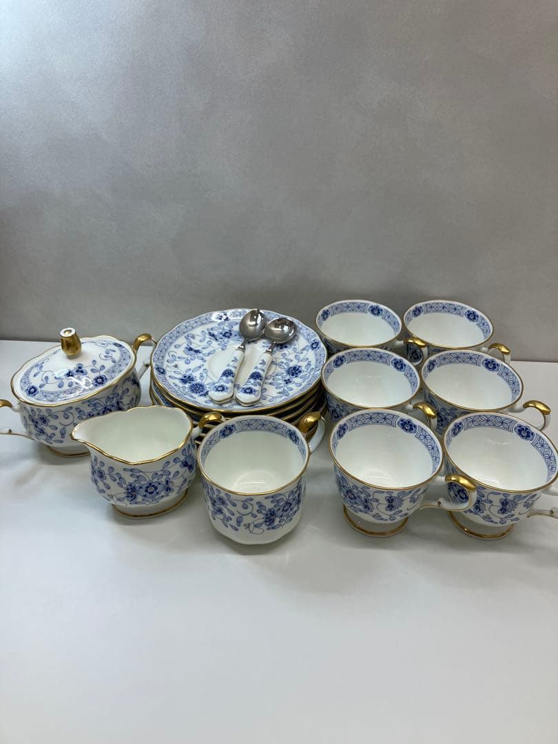 ナルミ ミラノブルー 食器まとめ カップ 平皿 保管品　【A174】 sd2_b5e1e4af0aeb7f9b3c8cb310b8