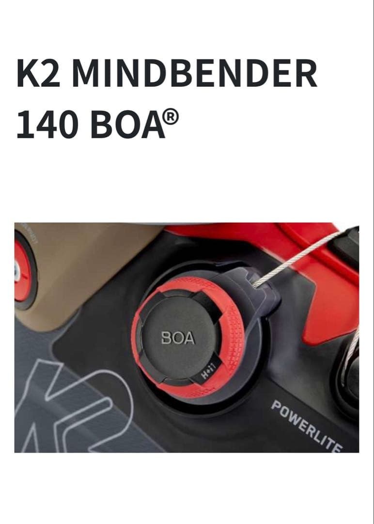 r*y様 超美品 K2 Mindbender 140 BOA® スキー ブーツ - メルカリ