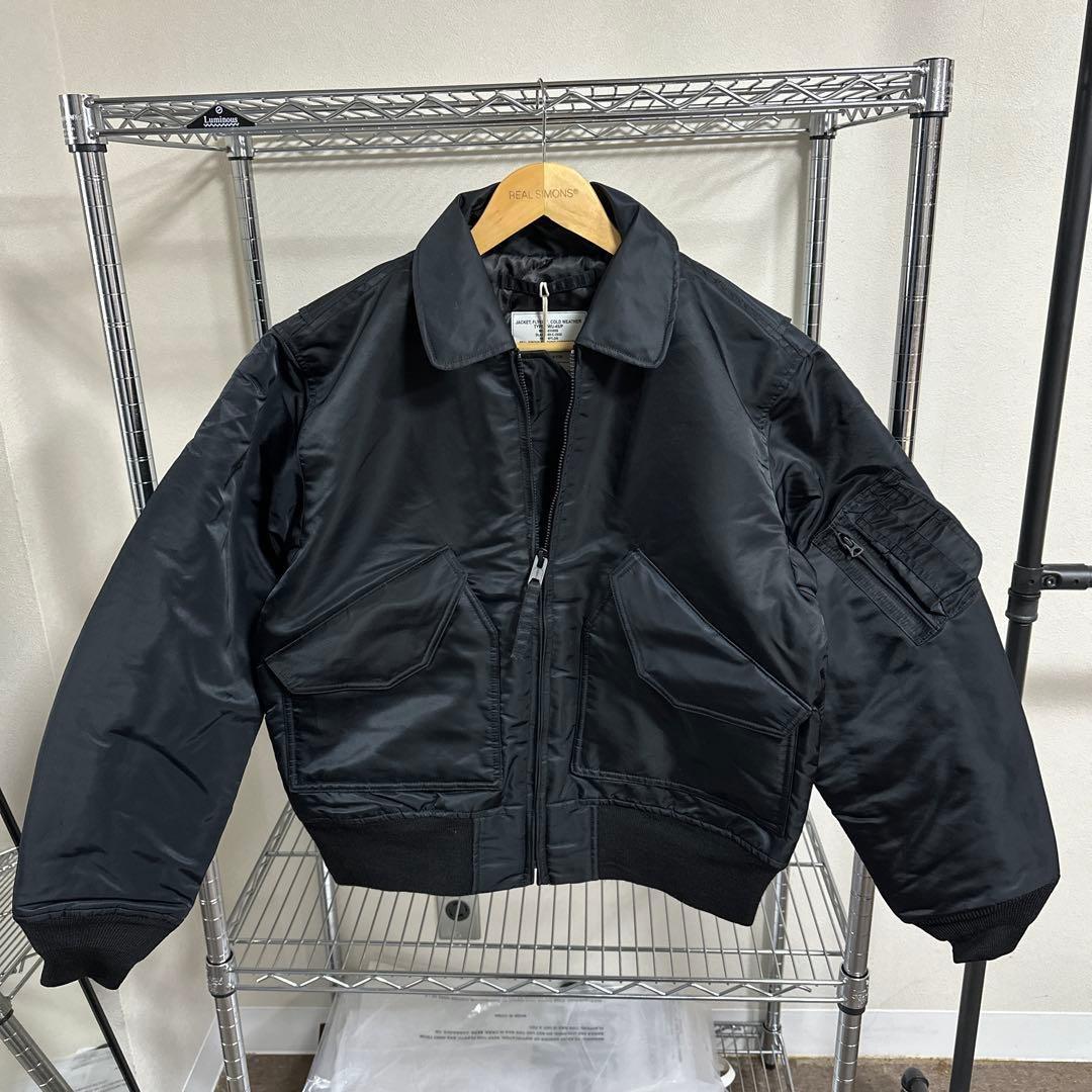 Mサイズ　CWU45/P 初年度モデル復刻黒高光沢ナイロンIDEALジッパー Mサイズ CWU45/P 初年度モデル復刻黒高光沢ナイロンIDEALジッパー