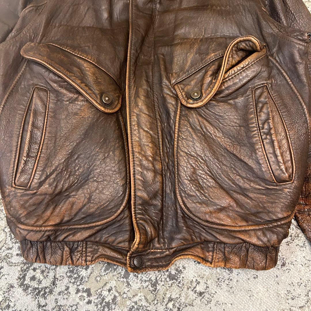 HARLEY-DAVIDSON G1 レザーフライトジャケット 襟ボア ライナー - メルカリ