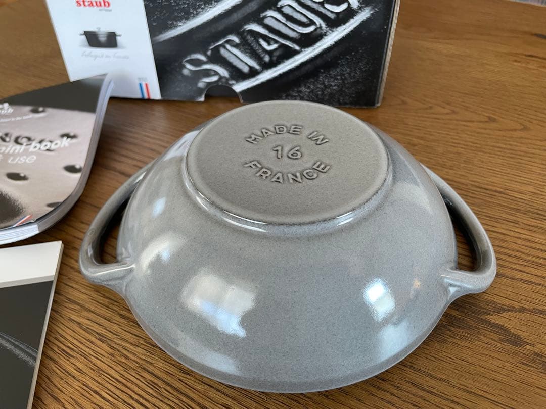 新品未使用 Staub ストウブ ベビーウォック グレー 16センチ ② - メルカリ