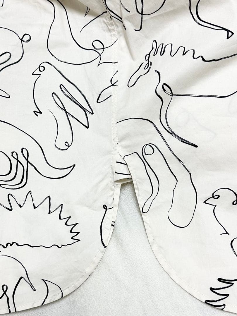 13万円ステラマッカートニー Doodle-Printパフスリーブブラウス新品