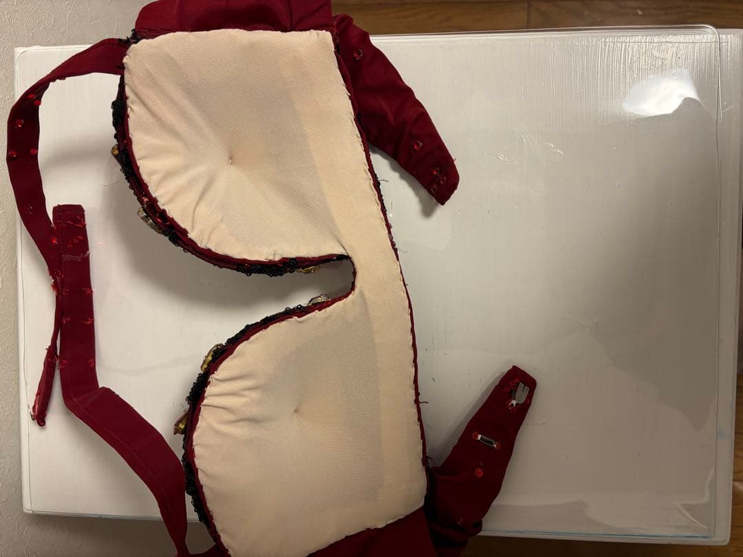 bbb様専用＊エジプト製＊ベリーダンス 衣装セットアップ (赤と黒