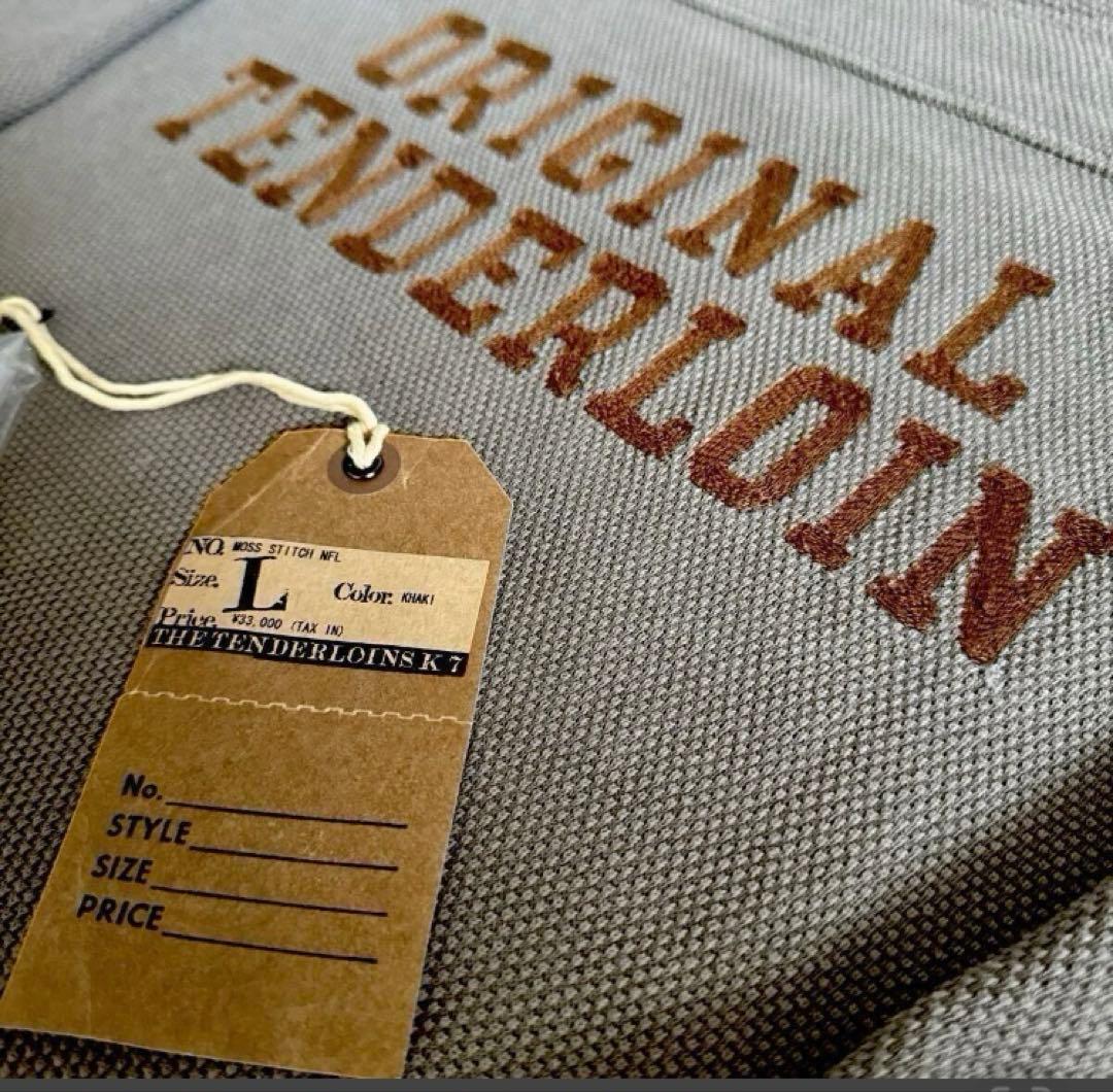 TENDERLOIN 七分袖カットソー モスグリーン　L atlast rats osharewalker（オシャレウォーカー） カットソー 七分袖 レディース