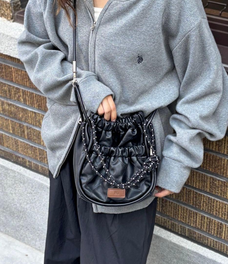 FUKA's企画】PUパラコードギャザーミニショルダーバッグ - メルカリ