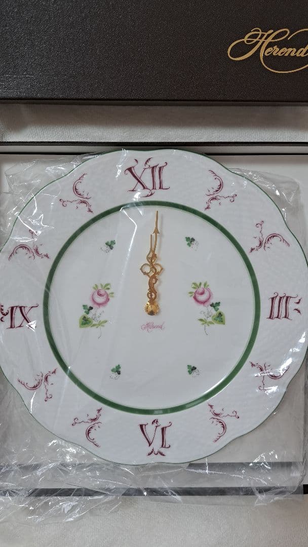 Herend 花柄掛時計 ゴールド針 楽天市場】正規品 セイコー 掛け時計 壁掛け時計 花柄 壁掛時計 電波