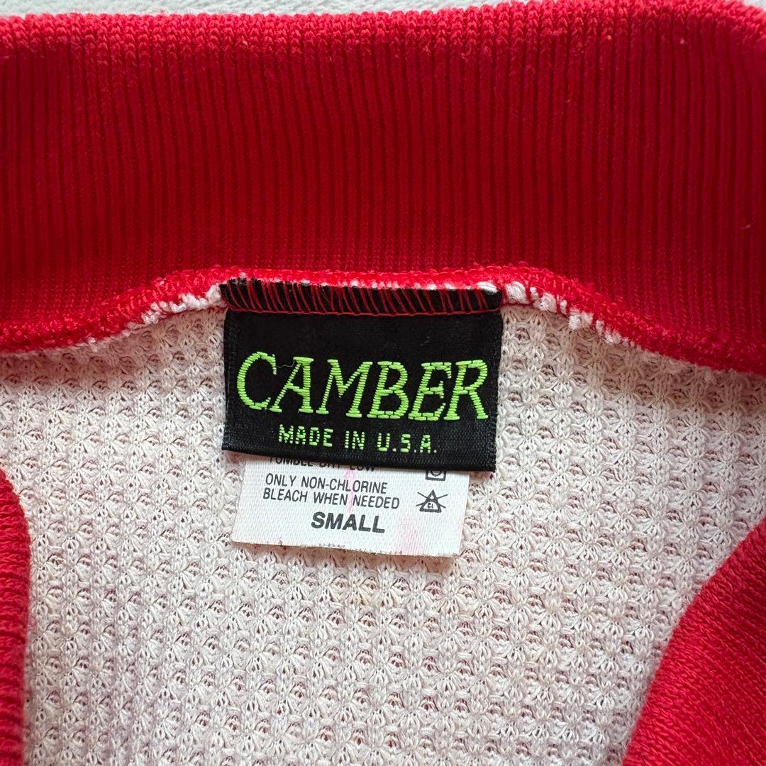90s USA製 CAMBER レッド ジップアップパーカー 裏サーマル - メルカリ