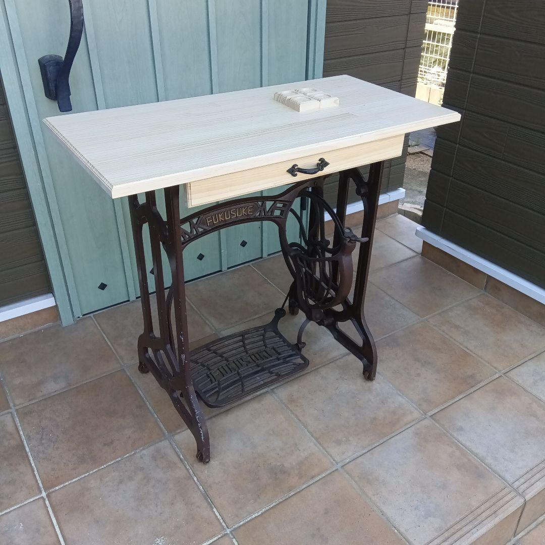 あらみ。足踏みミシンテーブルFUKUSUKE 足踏みミシンテーブル（FUKUSUKE） - 流木素材市場 阿波遊木