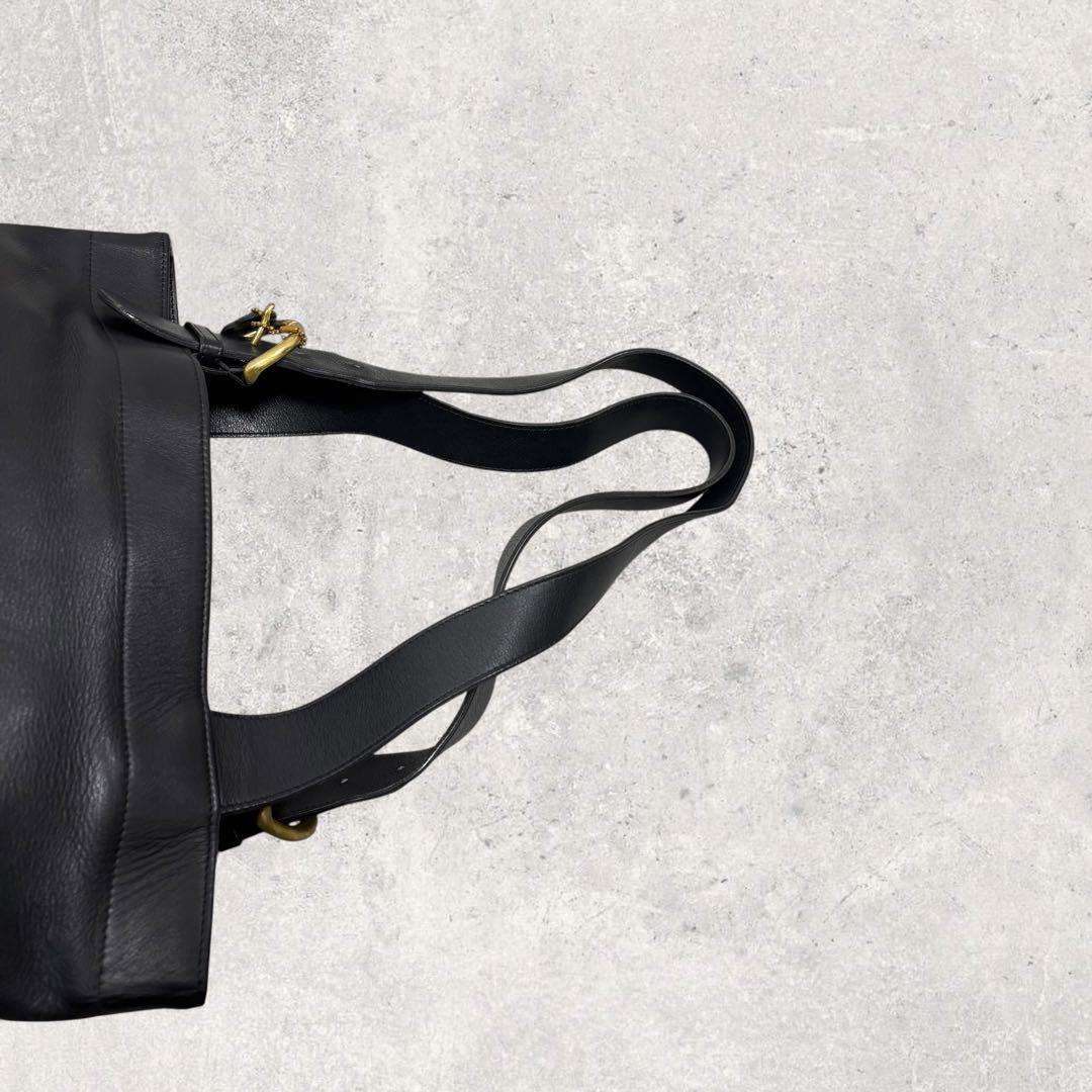 COACH オールドコーチ トートバッグ グラブタンレザー 黒 逆台形 A4