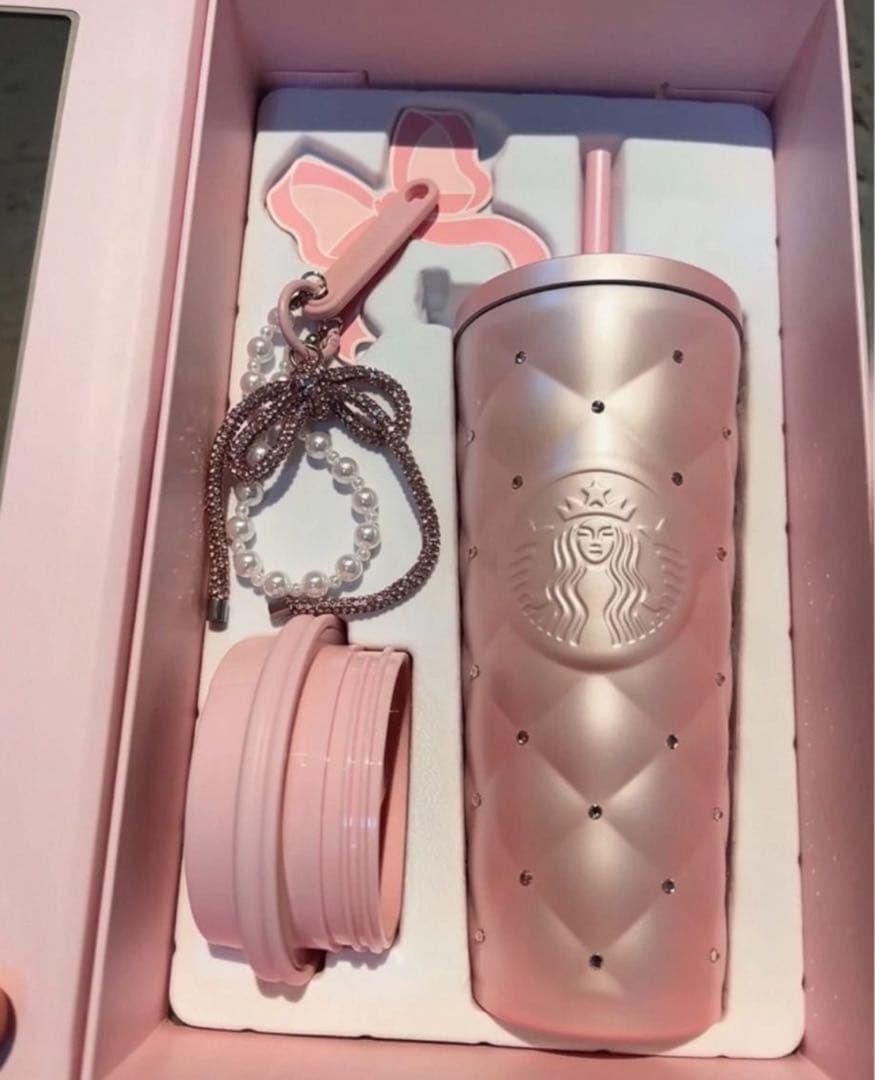 中国スターバックス ステンレスタンブラー ラインストーン