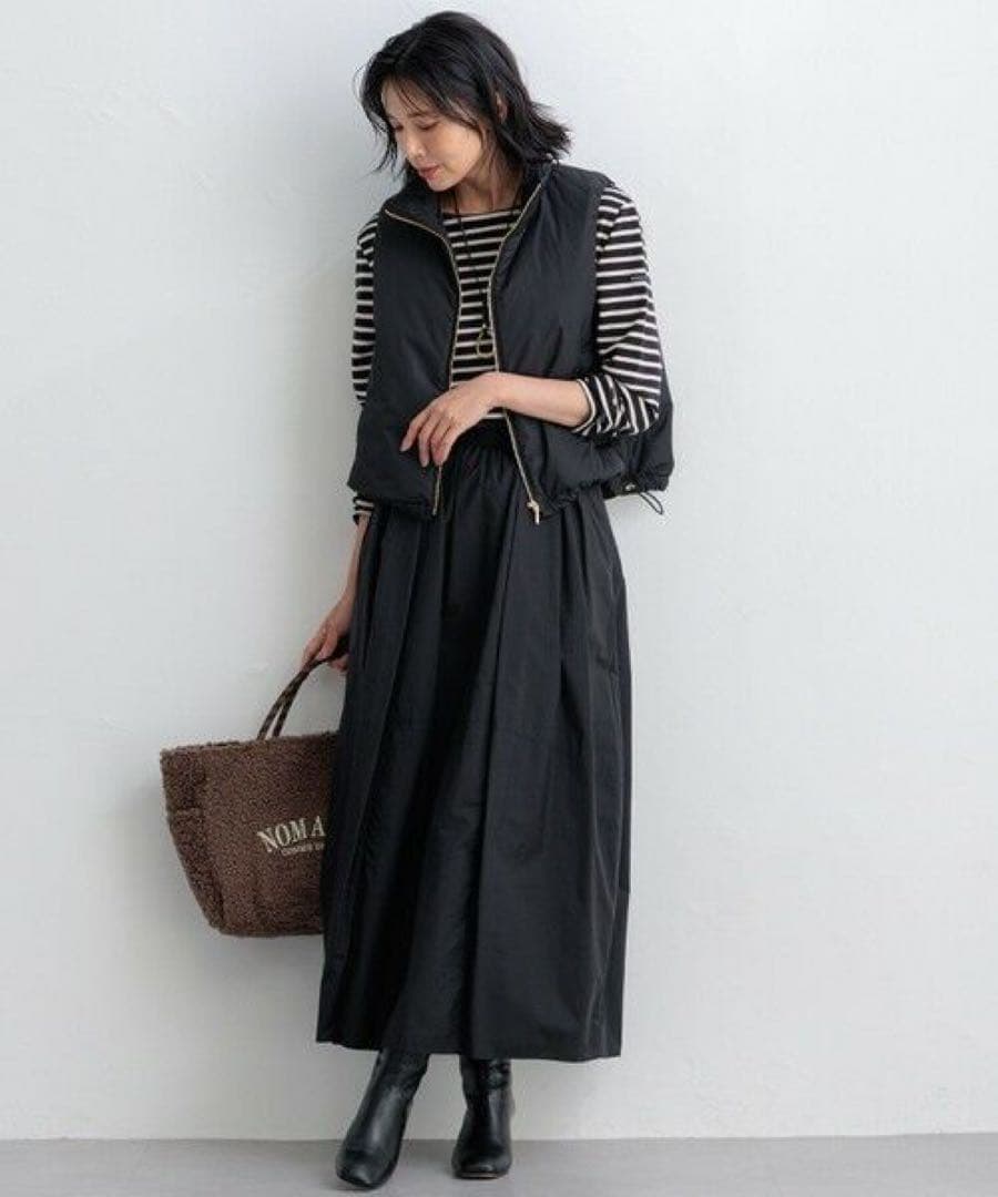 24AW 美品✨23区【撥水加工/洗える】中綿 ショートパディング ベスト