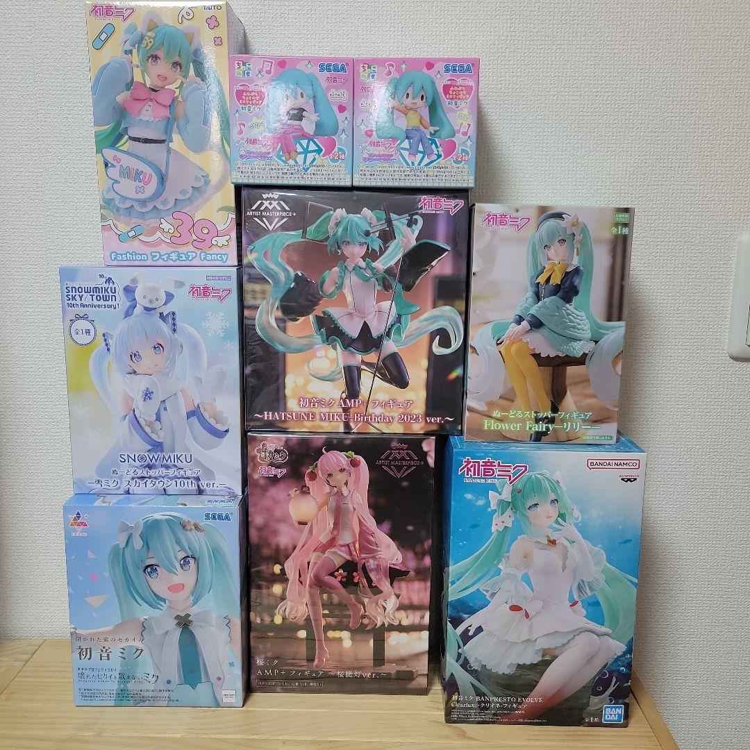 初音ミク　フィギュア　9点セット　桜ミク　雪ミク グッズ】「⼀番くじ 雪ミク 〜SNOW MIKU〜 Second Season」が1/6より