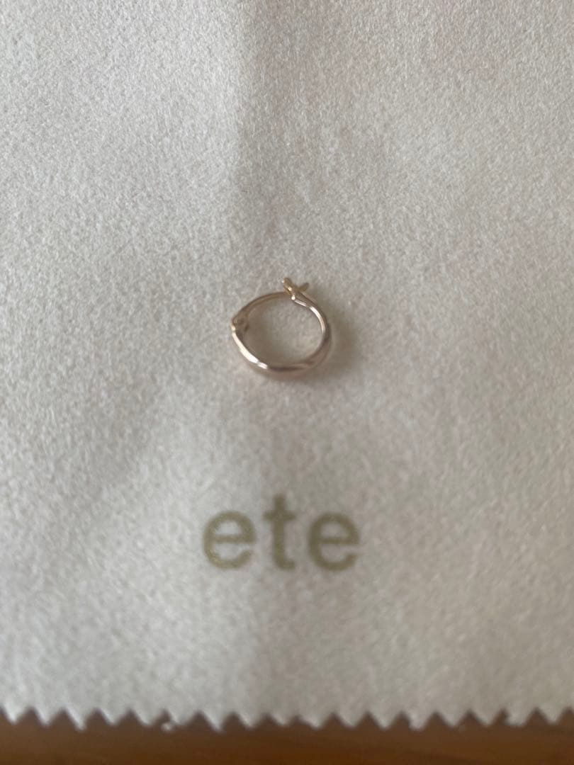 ete フープ ピアス (片耳分) K10 ピンクゴールド trim_fce_item64e9c08999b16.jpg
