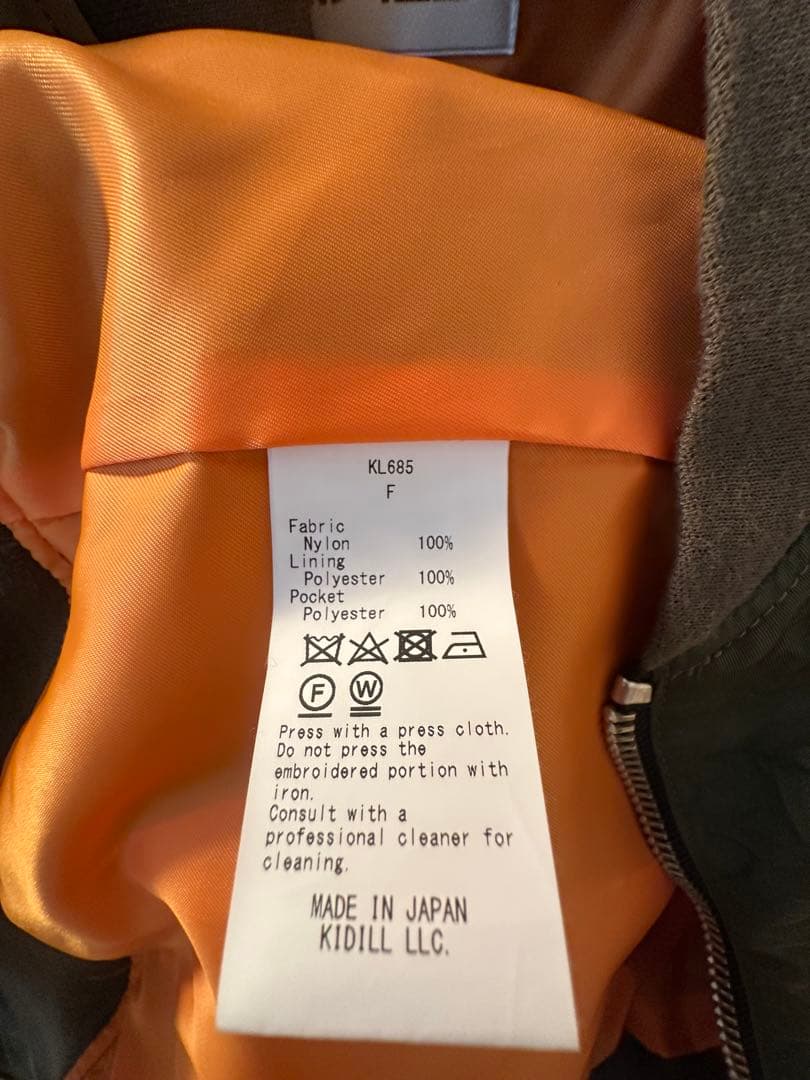 KIDILL 花柄刺繍 MA-1ジャケット - メルカリ