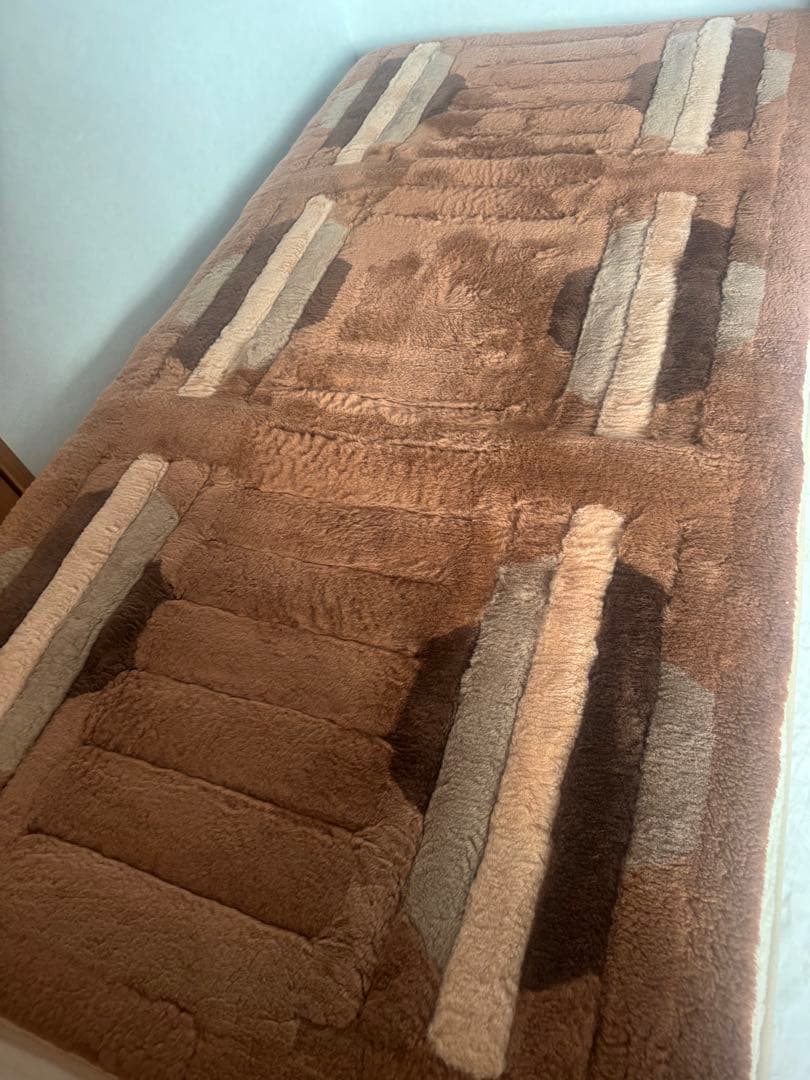 丸八真綿　ファートン　ムートン 毛皮敷き布団 ミニファートン カルタモ シングル