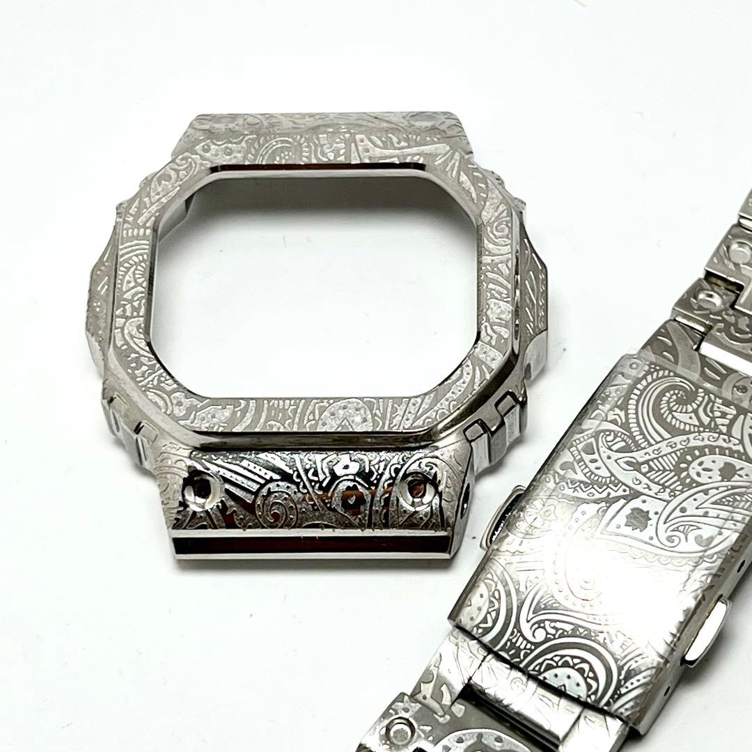 新品 G-SHOCKカスタムキット ペイズリー 柄 シルバー 5600対応 - メルカリ